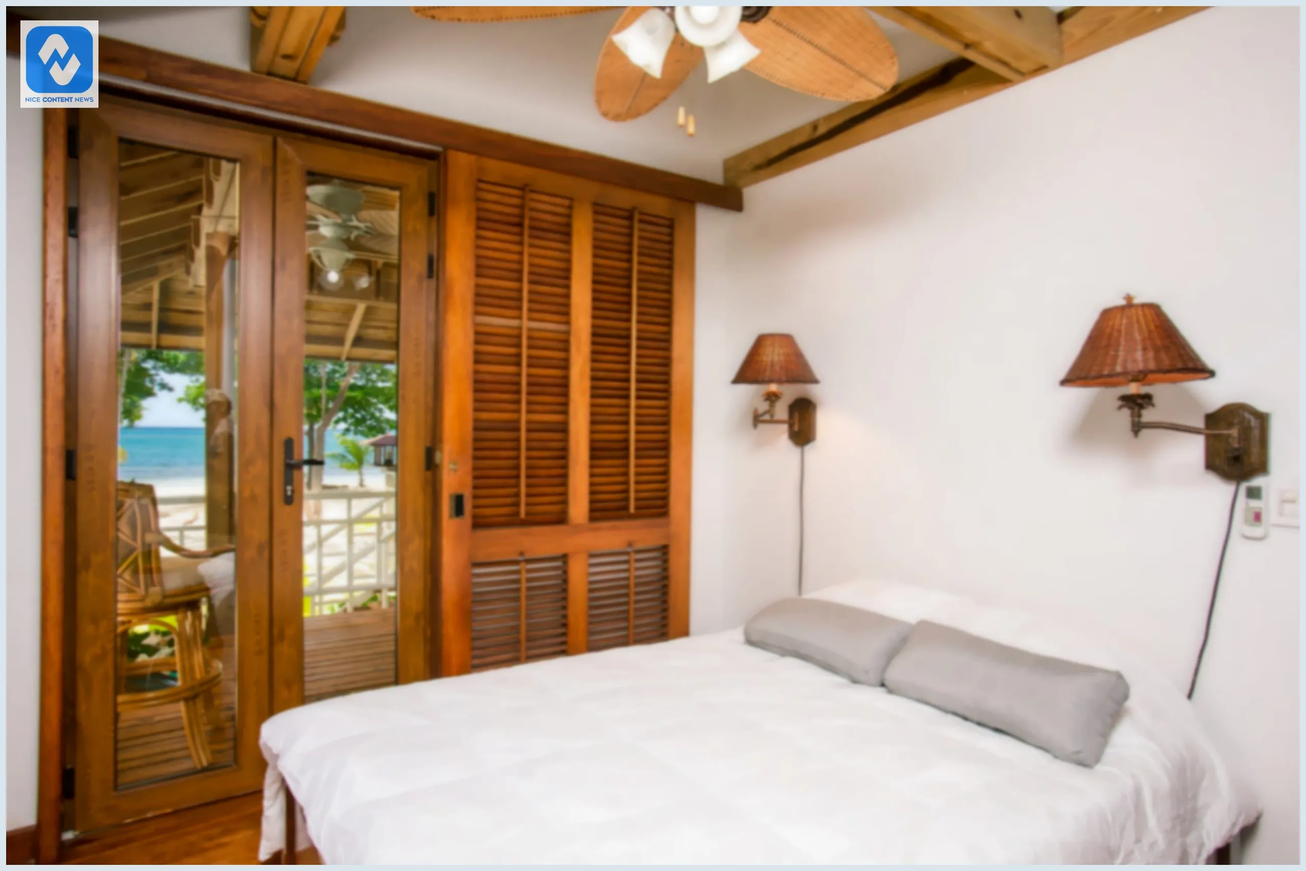 Quarto de uma casa de praia