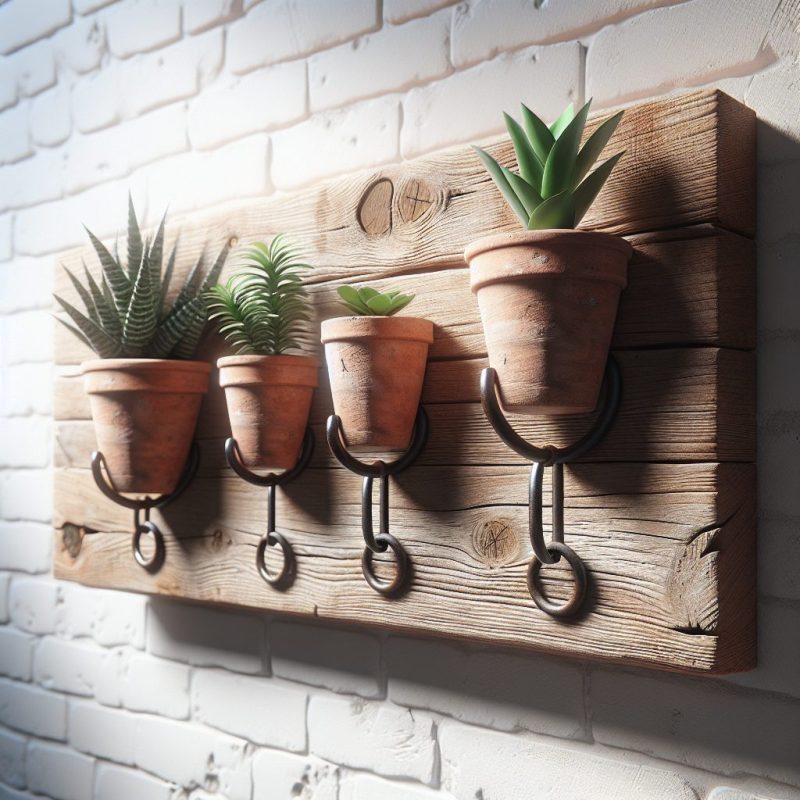 Como fazer suporte para vasos de plantas na parede