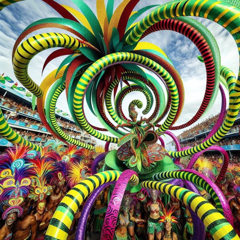 O que é serpentina de carnaval