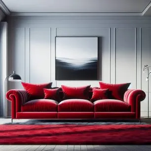 Sofá Vermelho Combina com Qual Cor de Parede?